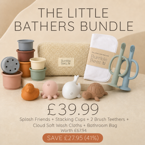 The Little Bathers bundle product set with beach-themed designs
