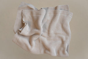 The Knitted Blanket - Biscuit