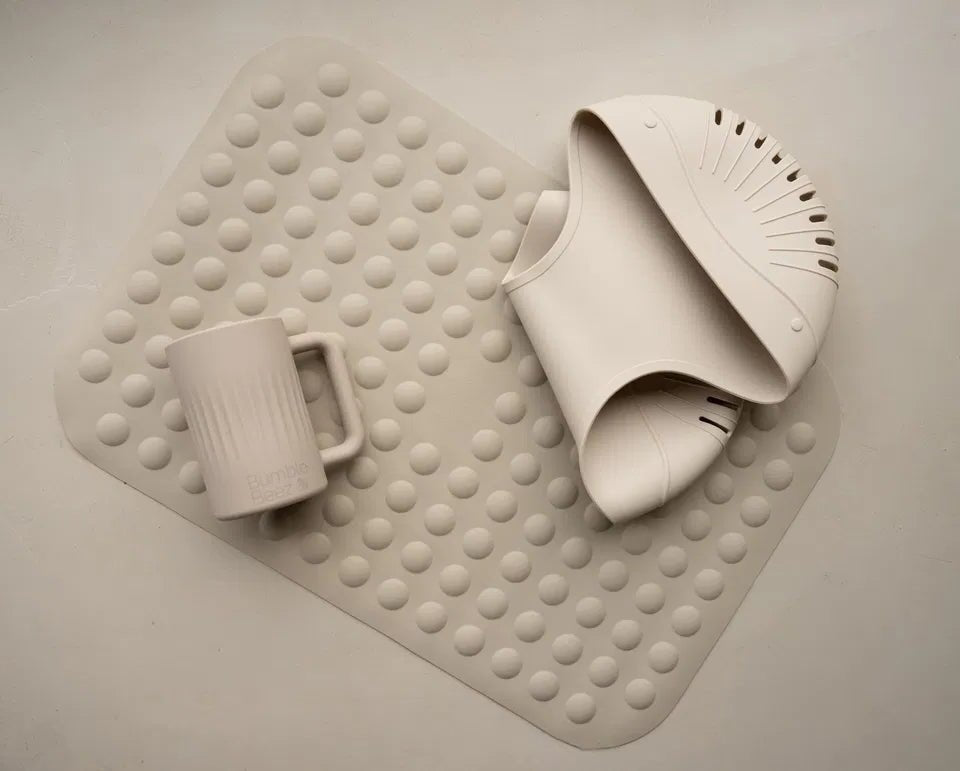 The Drift Bath Organiser - Soft Beige - bumble beez