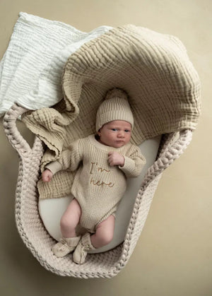 Im Here Outfit Set - Biscuit