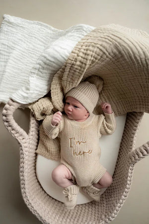 Im Here Outfit Set - Biscuit