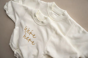Were Here Twin Romper Set - Ivory