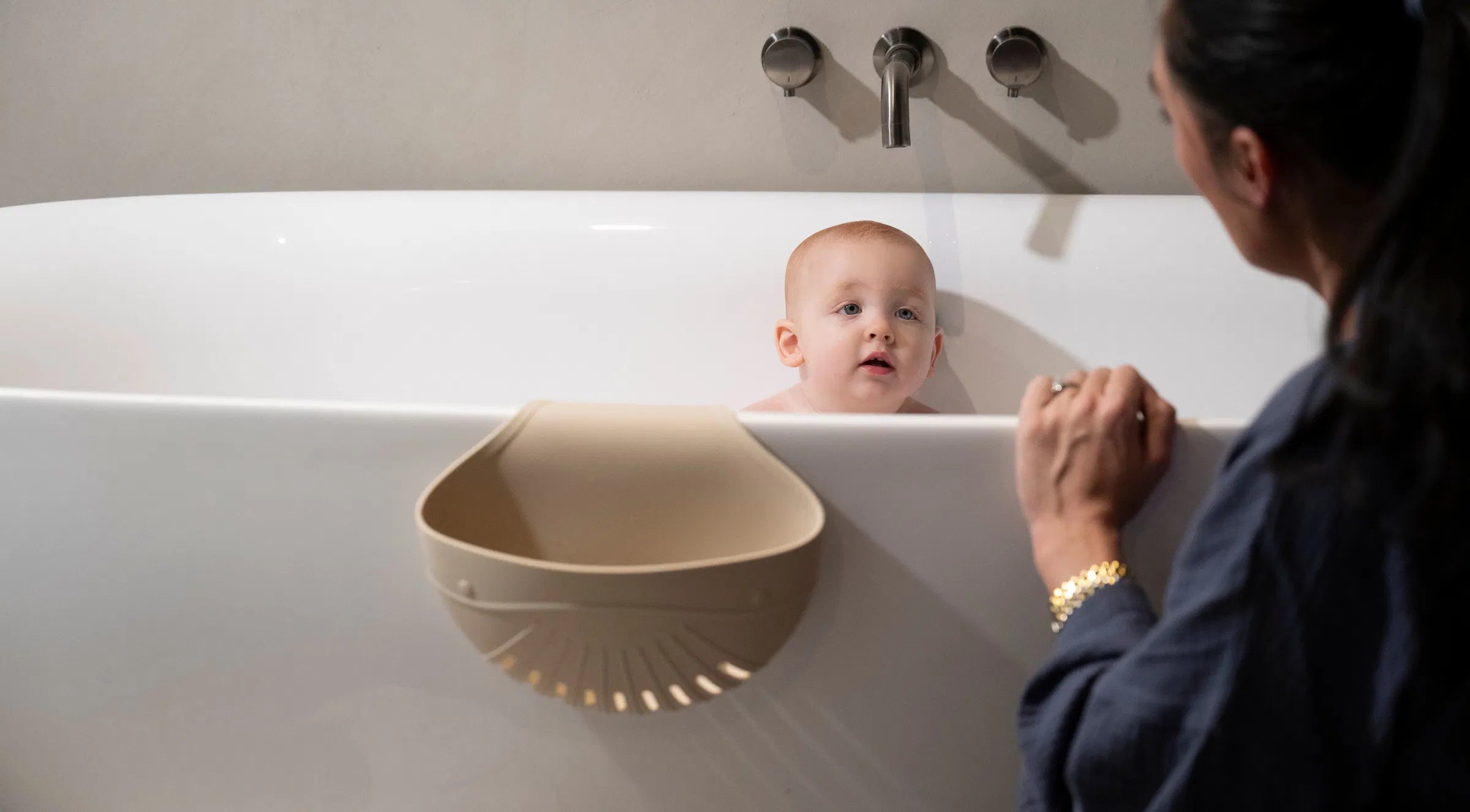 The Drift Bath Organiser - Soft Beige